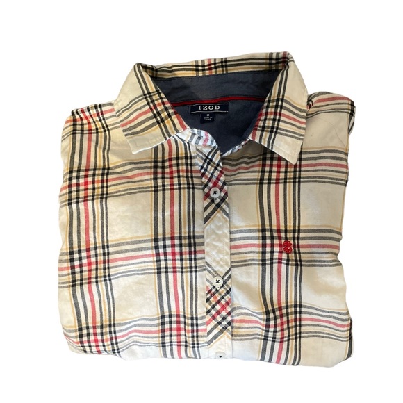Izod women’s size medium button-down shirt plaid - Picture 11 of 11